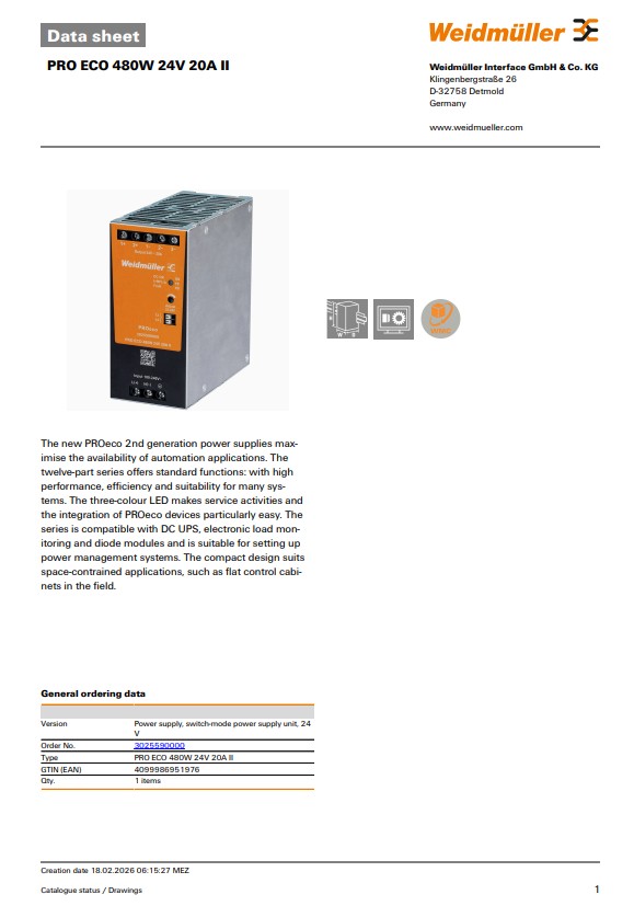 Product Datasheet